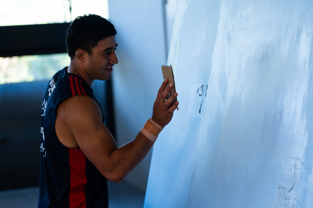 2026 ANZAC Round “Bondi Blue” Painting – Player Painted & Signed