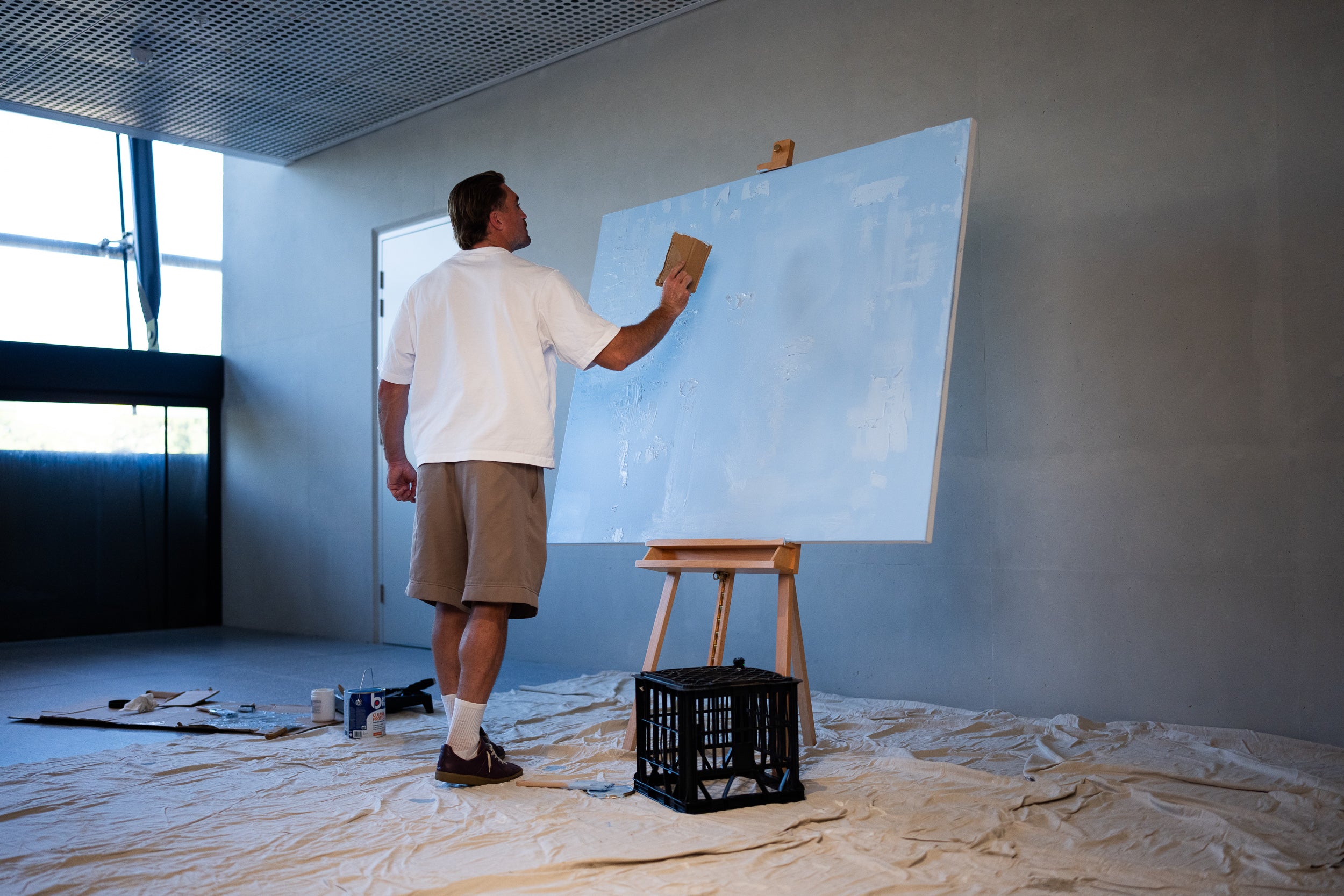 2026 ANZAC Round “Bondi Blue” Painting – Player Painted & Signed