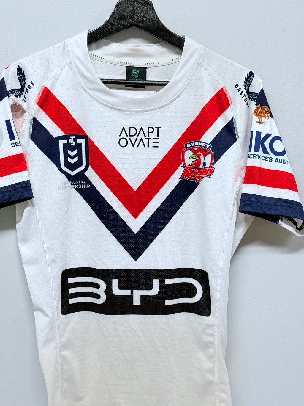 James Tedesco - R26 Ripped Match Worn Away Jersey