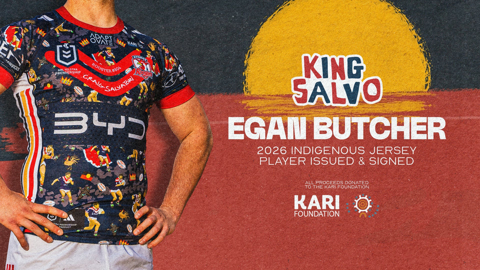 Egan Butcher #16 - Player Issued & Signed Indigenous Jersey