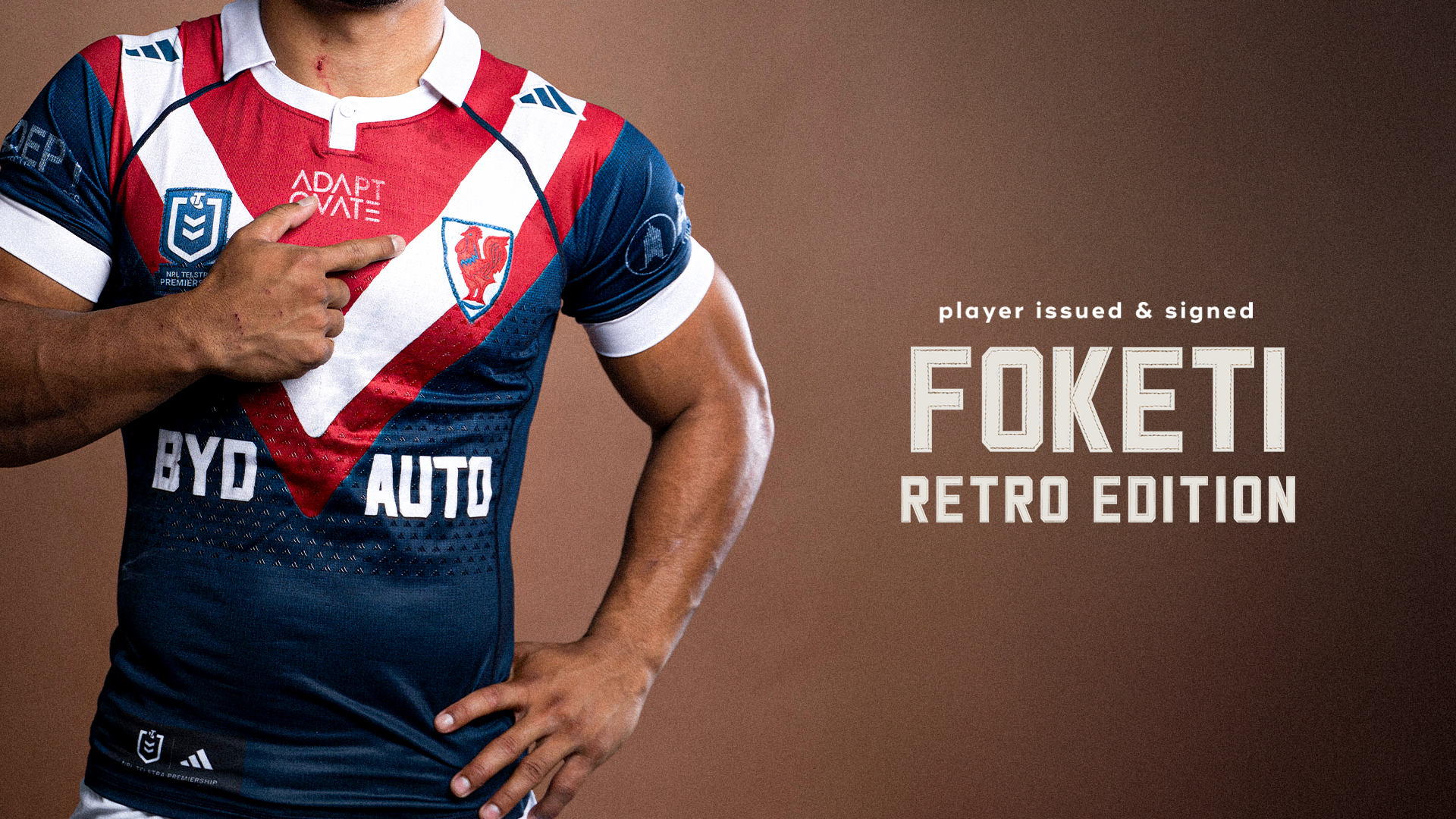 Salesi Foketi #11 - Player Issued & Signed Retro Jersey