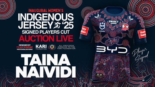 Taina Naividi - Player Issued & Signed Indigenous Jersey