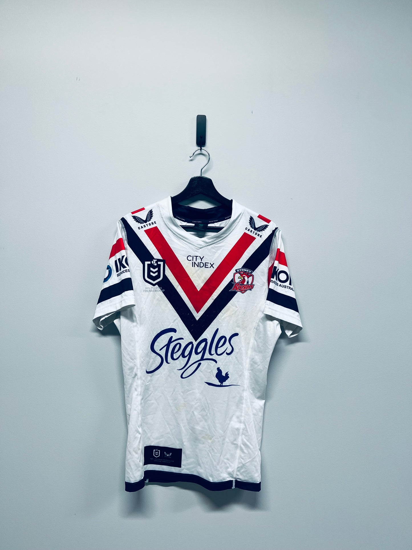 2023 Sydney Roosters Match Worn Away Jersey - No.10