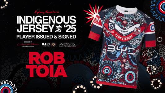 Rob Toia - Player Issued & Signed Indigenous Jersey