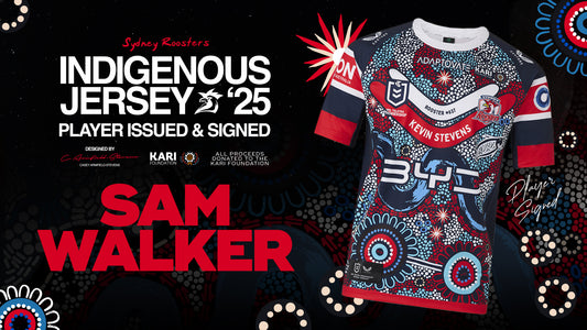 Sam Walker - Player Issued & Signed Indigenous Jersey