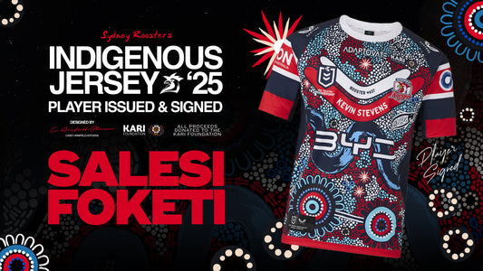 Salesi Foketi - Player Issued & Signed Indigenous Jersey