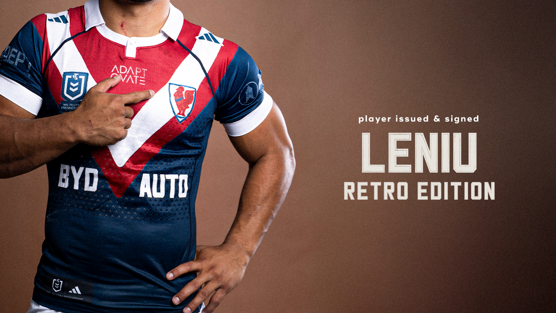 Spencer Leniu #10 - Player Issued & Signed Retro Jersey
