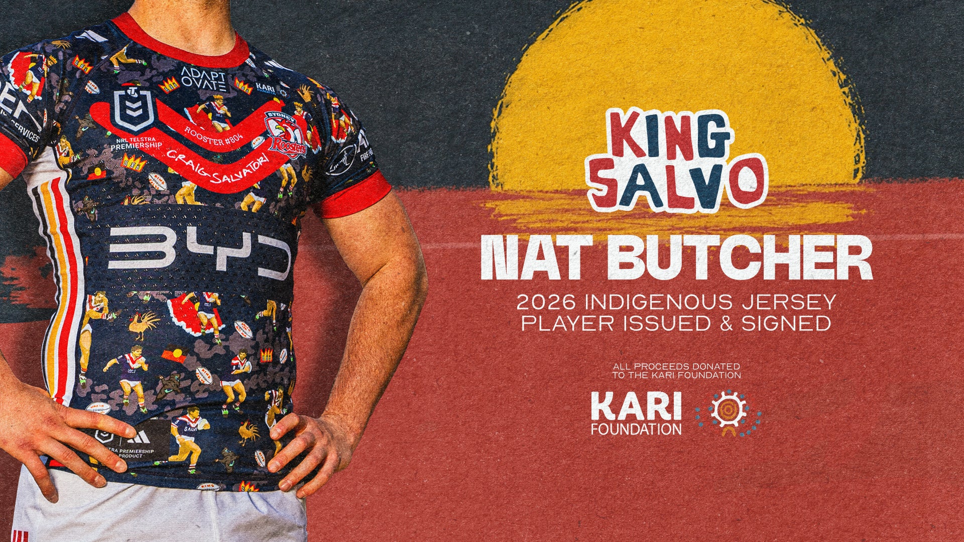 Nat Butcher #11 - Player Issued & Signed Indigenous Jersey