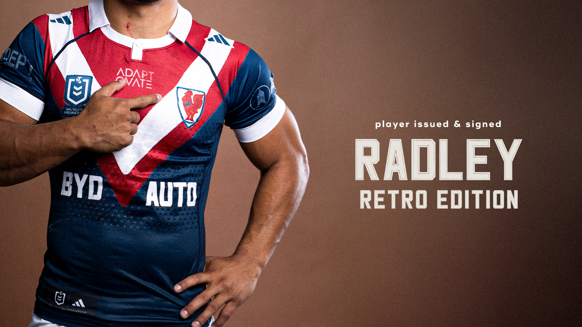 Victor Radley #13 - Player Issued & Signed Retro Jersey