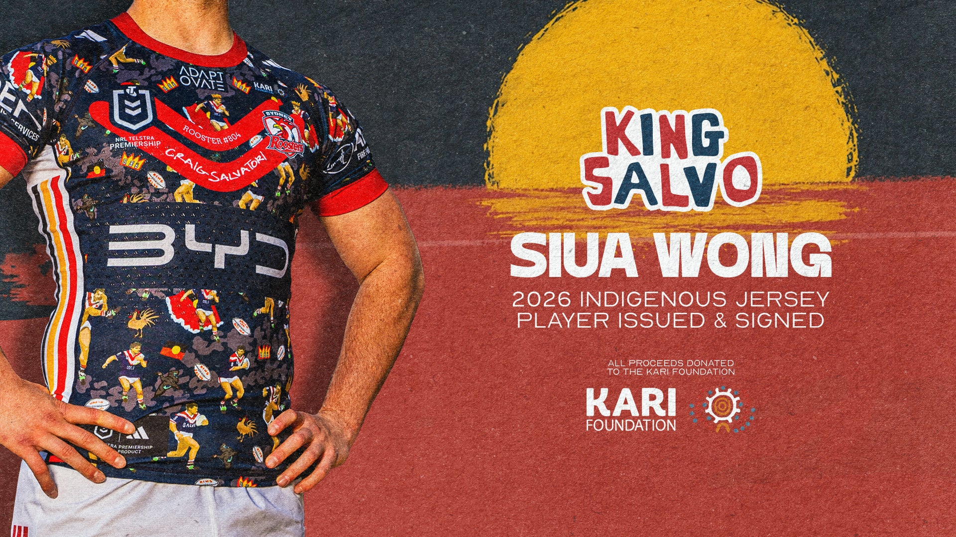 Siua Wong #12 - Player Issued & Signed Indigenous Jersey