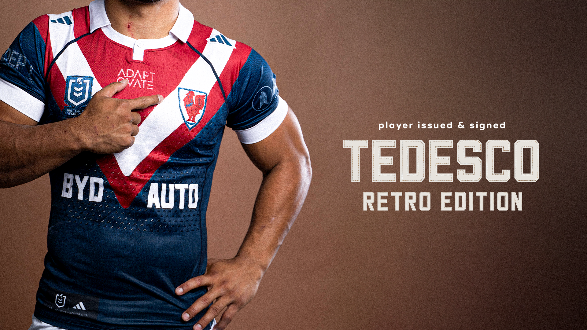 James Tedesco #1 - Player Issued & Signed Retro Jersey