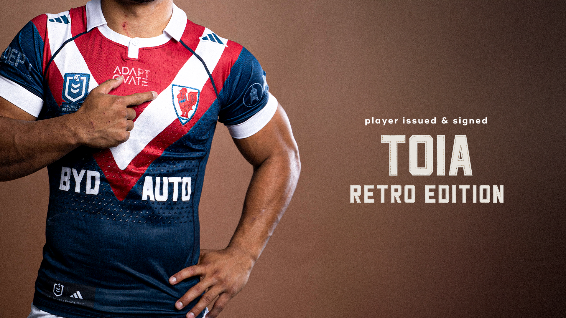 Rob Toia #4 - Player Issued & Signed Retro Jersey